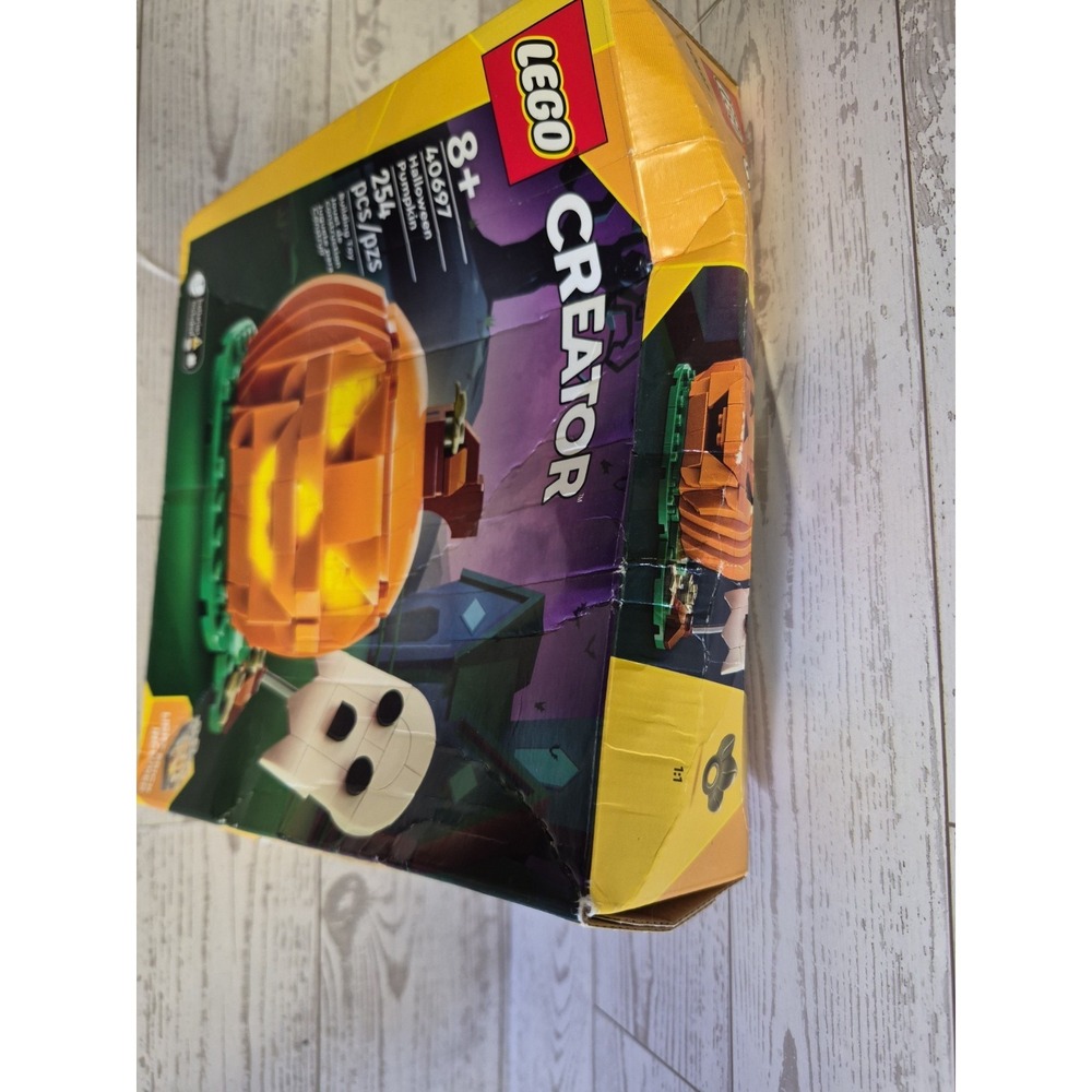 LEGO Creator 40697 Halloween Pumpkin Building Toy Box Damage READ - Picture 3 of 8